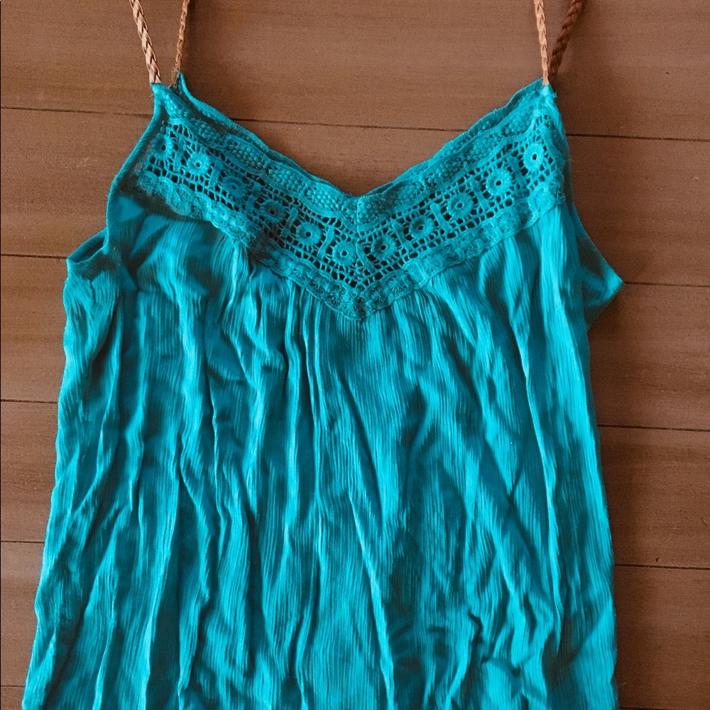 Flowy blue/green tank